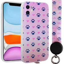 Oyo Store iPhone 11 Uyumlu Desenli El Askılı Ipli Oyo Arte Silikon Kapak-No1