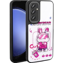 Oyo Store Galaxy A14 Kılıf Parlayan Kabartmalı Ikonik Figürlü Oyo Amas Silikon Kapak-Beyaz