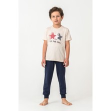 U.s. Polo Assn. Erkek Çocuk Beyaz Pijama Takım