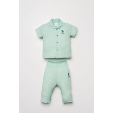 U.S. POLO ASSN U.s Polo Assn. Kız Bebek Yeşil Takım