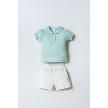 U.s. Polo Assn. Kız Bebek Yeşil Şort Takım