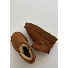 Milaya Shoes Cherry Içi Tüylü Süet Kışlık Kadın Bot Ayakkabı