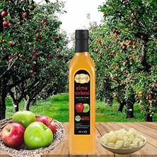 Storemax Hanzade Bitkisel Sandaloz Sakızlı Elma Sirkesi 500 ml Doğal Fermantasyon Içilebilir Katkısız Cam Şişe