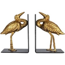Storemax Co-Op Dekoratif Dökme Demir Kuş Kitap Ayracı, Altın, 2'li Set