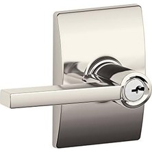 Storemax F51A Lat 618 Cen Latitude Kolu, Anahtarlı Giriş Kilidi, Parlak Nikel