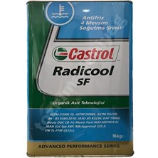 Castrol Radicool Sf 16 kg  Kırmızı Konsantre Organik Antifiriz