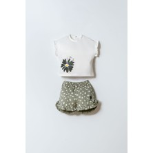 U.s. Polo Assn. Kız Bebek Beyaz Şort Takım