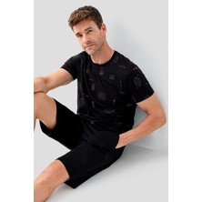 Rolypoly Erkek Siyah Bermuda Takım