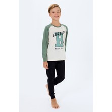 Rolypoly Erkek Çocuk Beyaz Pijama Takım