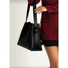 Özüm Takı Çanta Kadın Büyük Boy Omuz ve Kol Çantası Siyah