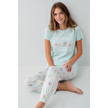 Rolypoly Kadın Yeşil Pijama Takım