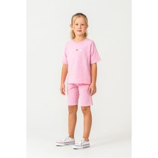 Rolypoly Kız Çocuk Pembe Bermuda Takım