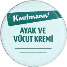 Kaufmann's Ayak ve Vücut Kremi 50 ml – Yoğun Nemlendirici, Su Içermeyen Formül