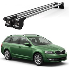 Today Auto Trio-I Skoda Octavia Kombi (2005-2007) Uyumlu Kilitli Ara Atkı 120CM Port Bagaj Tavan Barı