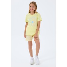 Rolypoly Kız Çocuk Sarı Şort Takım