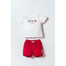 U.s. Polo Assn. Kız Bebek Beyaz Şort Takım