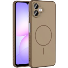 Ceponya Galaxy A07 Kılıf Magsafe Şarj Özellikli Lüx Tea Kapak