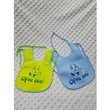 Berkaysun Tekstilden Pamuklu Bebek Mama Önlüğü Arkası Naylon