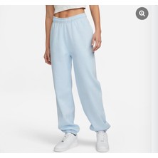 Nike Solo Swoosh Fleece Pant Kışlık Kalın Mavi Kadın Eşofman Altı CW5565-441