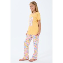 Rolypoly Kız Çocuk Sarı Pijama Takım