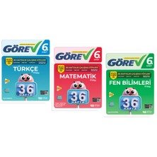 Nitelik Yayınları 6.sınıf Görev Türkçe - Matematik - Fen Bilimleri 36 Haftalık Çalışma Föyleri