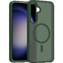 Marsilyan Samsung Galaxy A26 Jota Magsafe Kapak - Koyu Yeşil