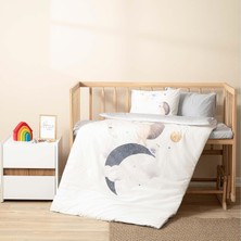 Storemax Soley | Luna |%100 Pamuklu Bebek Nevresim Takımı Gri