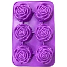 Storemax Silikon 6 Lı Gül Kalıp Mor ECMELNM230