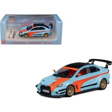 Cmmodel - Mitsubishi Lancer Evo x - Varis Widebody - Orange/blue - cm 1:64