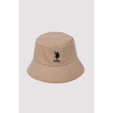 U.S. Polo Assn. U.S. POLO ASSN Bej Renkli Erkek Bebek Şapka Dokuma Kumaş ile Günlük Stil