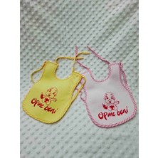 Berkaysun Tekstilden Pamuklu Bebek Mama Önlüğü Arkası Naylon