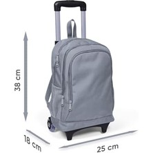 Storemax Işıklı Tekerlekli Pembe Mor Kaplumbağa Çekçek Okul Çantası - Kız Çocuk