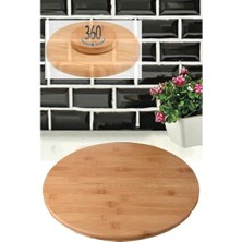 Storemax Premium Serisi Bambu Döner Ayaklı Sunum ve Pizza Tahtası 36 cm