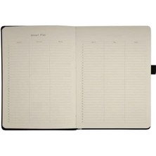 Storemax Sert Kapak Planlayıcı Defter 14X20 cm 100 Gr. Krem 96 Yaprak Gümüş Çizgili