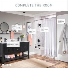 Storemax BH3886BL Banyo Aksesuarı, Mat Siyah