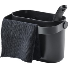 Storemax Circular Bulaşık Yıkama Seti, 22 x 12,5 x 14,8 Cm, Siyah