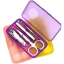 Storemax 4'lü Set Manikür Pedikür Seti Mini Boy Seyahat Bakım Seti