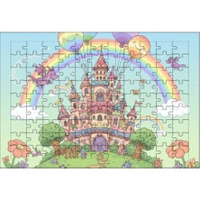 El Emeği Mutlu Şato Puzzle Yapboz 99 Parça