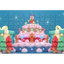 El Emeği Yılbaşı Pasta Puzzle Yapboz 99 Parça