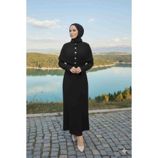 İstemil Tekstil Pelerinli Triko Elbise