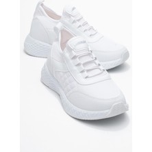 Ccway Kadın Anorak Spor Ayakkabı Beyaz Beyaz