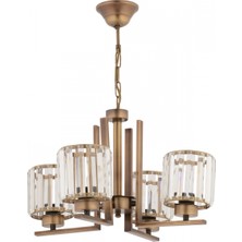 Avonni AV-7013-396-4E Eskitme Kaplama Modern Avize E27 Metal Kristal 50 cm