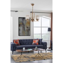Avonni AV-7013-396-3E Eskitme Kaplama Modern Avize E27 Metal Kristal H: 60 cm, Ø: 50 cm