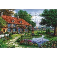 El Emeği Köy Evi Puzzle Yapboz 99 Parça