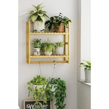 Storemax Bambu Mini 8 Form Organizer Mutfak ve Banyo Düzenleyici Askılı Duvar Rafı Havluluk DB-0028