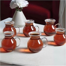 Storemax 6’lı Borosilikat Cam Çay Bardağı - Geniş Hazneli Dayanıklı Cam Çay Bardağı Seti