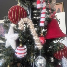 Storemax Yılbaşı Baston Şeker Inci Şeritli 17CM AST7243