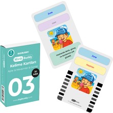 Bigibuddy WordsBuddy Aylar Mevsimler Günler Türkçe-İngilizce Akıllı Sesli Kelime Kart Seti (BigiOne Uyumlu)