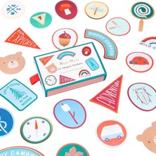 Storemax - Kamp Die-Cut Stickers - 25 Adet