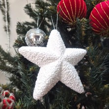 Storemax Yılbaşı Ağaç Süsü Beyaz Yıldız 15CM AST7215